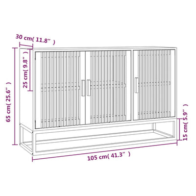 Sideboard 105x30x65 cm Engineered Wood Payday Deals