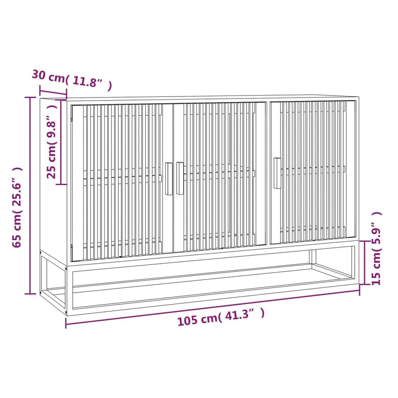 Sideboard 105x30x65 cm Engineered Wood Payday Deals