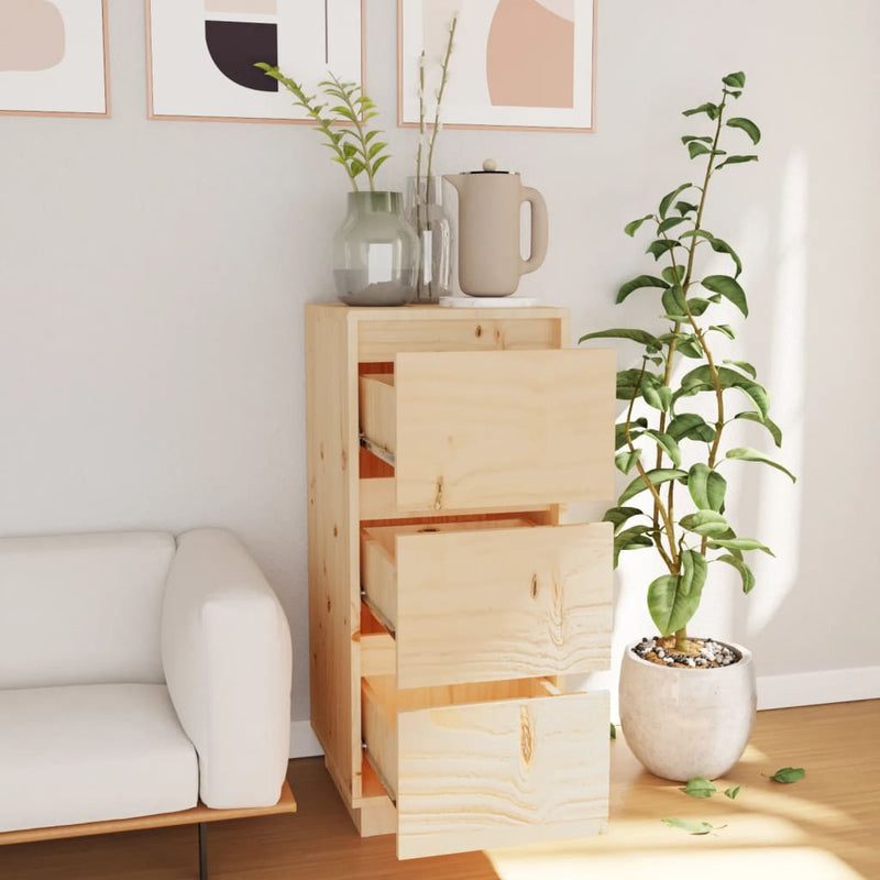 Sideboard 32x34x75 cm Solid Wood Pine Payday Deals