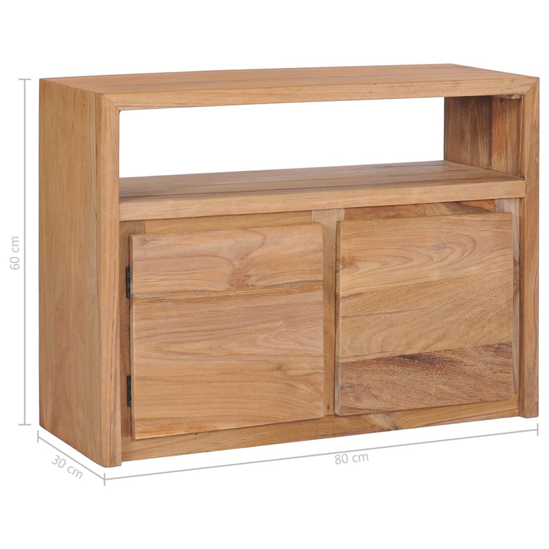 Sideboard 80x30x60 cm Solid Teak Wood Payday Deals