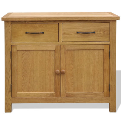 Sideboard 90x33.5x83 cm Solid Oak Wood Payday Deals