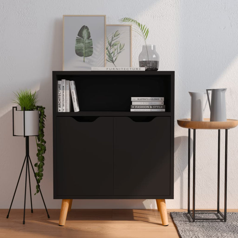 Sideboard Black 60x30x72 cm Engineered Wood Payday Deals