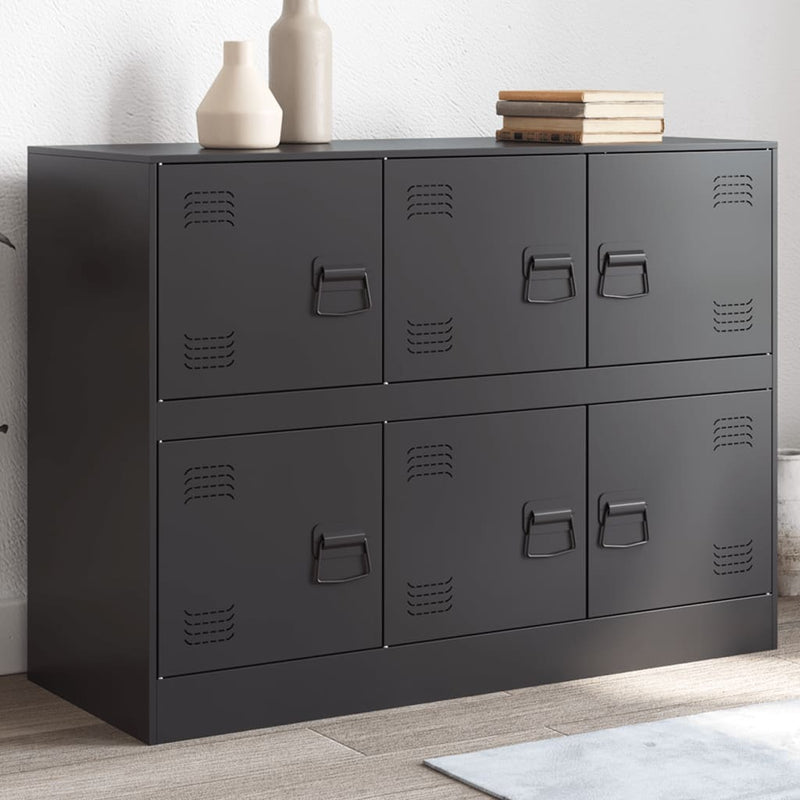 Sideboard Black 99x39x73 cm Steel Payday Deals