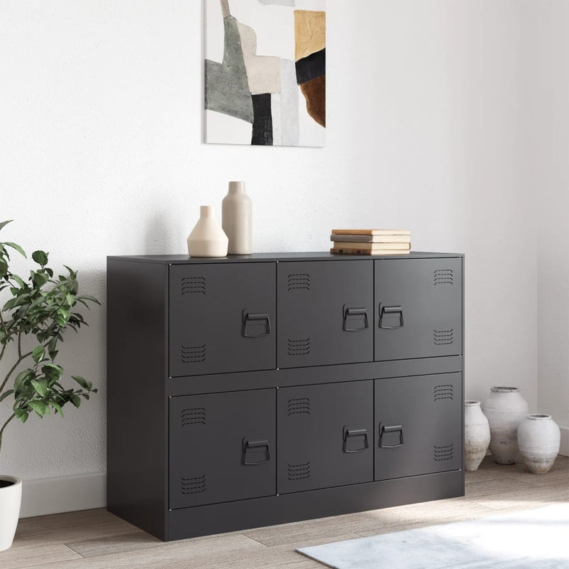 Sideboard Black 99x39x73 cm Steel Payday Deals