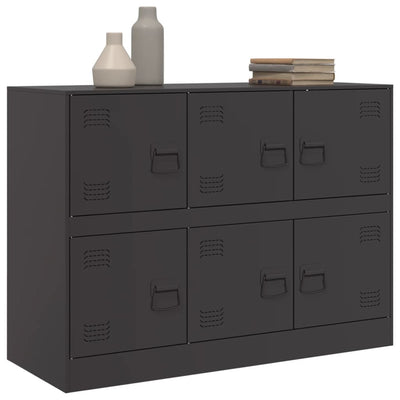 Sideboard Black 99x39x73 cm Steel Payday Deals
