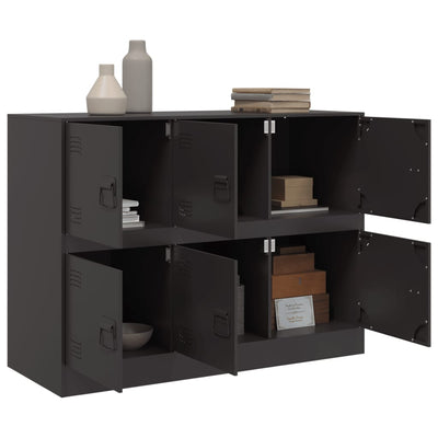 Sideboard Black 99x39x73 cm Steel Payday Deals