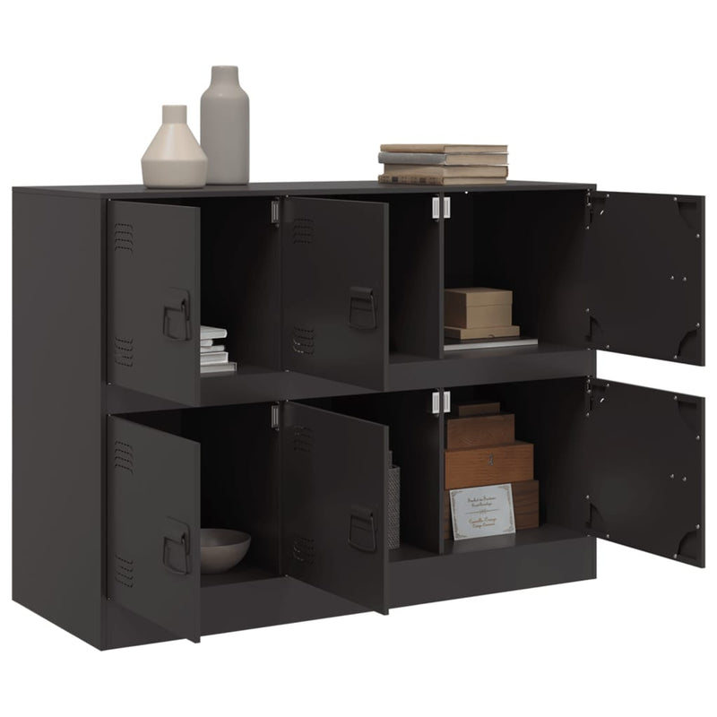 Sideboard Black 99x39x73 cm Steel Payday Deals