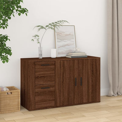 Sideboard Brown Oak 100x33x59.5 cm Engineered Wood Payday Deals