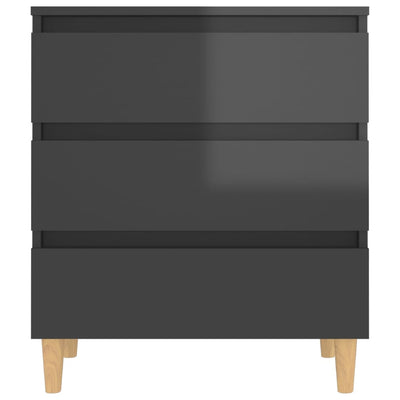Sideboard High Gloss Grey 60x35x69 cm Engineered Wood Payday Deals