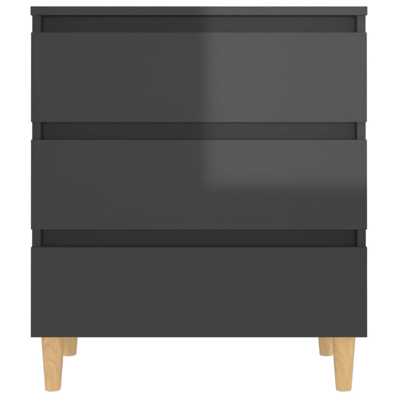 Sideboard High Gloss Grey 60x35x69 cm Engineered Wood Payday Deals