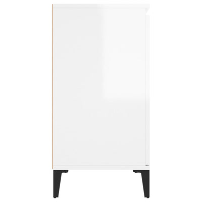 Sideboard High Gloss White 104x35x70 cm Chipboard Payday Deals