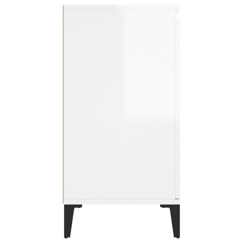 Sideboard High Gloss White 104x35x70 cm Chipboard Payday Deals