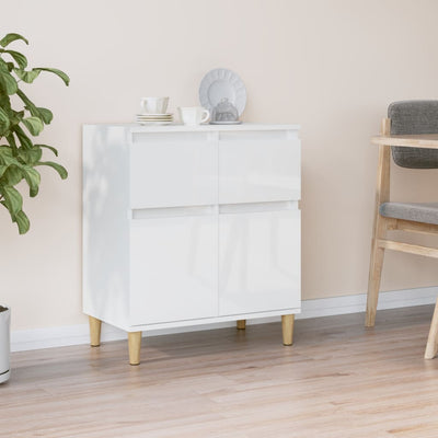 Sideboard High Gloss White 60x35x70 cm Engineered Wood Payday Deals