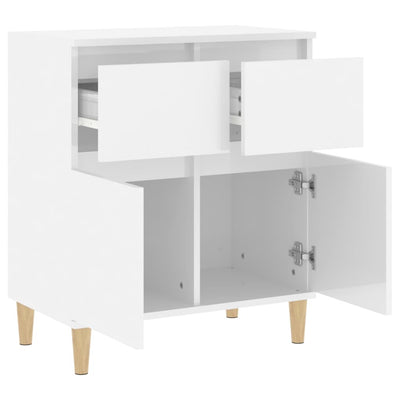 Sideboard High Gloss White 60x35x70 cm Engineered Wood Payday Deals