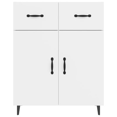 Sideboard High Gloss White 69.5x34x90 cm Engineered Wood Payday Deals