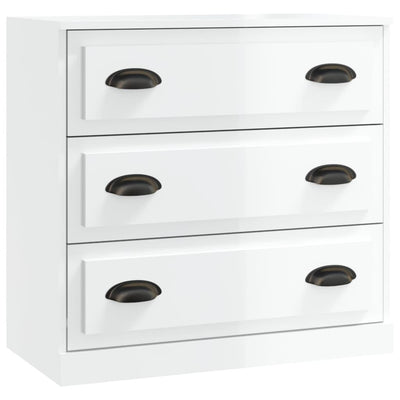 Sideboard High Gloss White 70x35.5x67.5 cm Engineered Wood Payday Deals