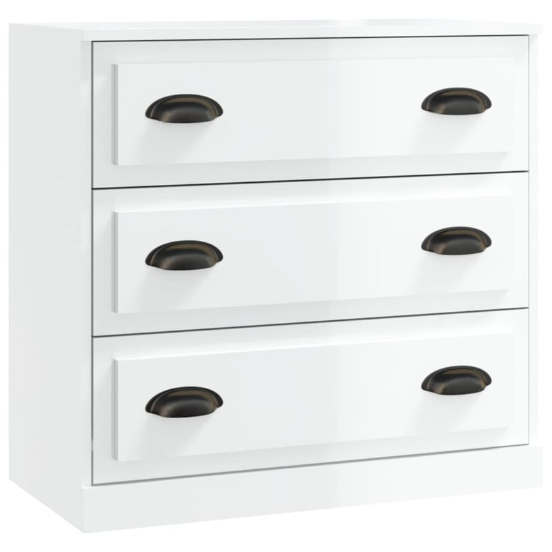 Sideboard High Gloss White 70x35.5x67.5 cm Engineered Wood Payday Deals