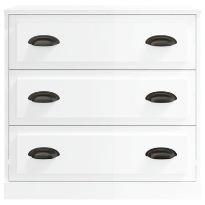 Sideboard High Gloss White 70x35.5x67.5 cm Engineered Wood Payday Deals