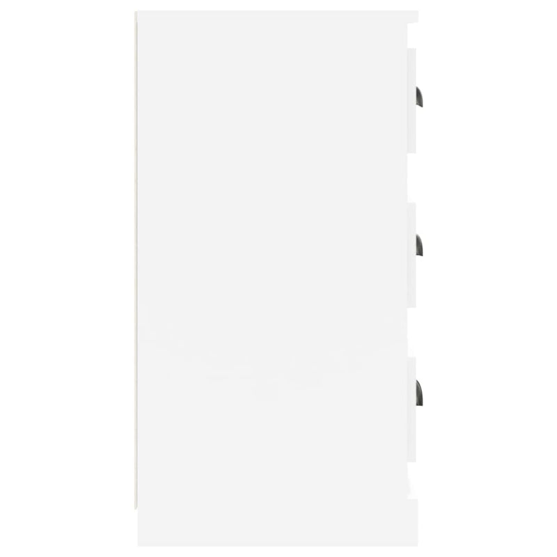 Sideboard High Gloss White 70x35.5x67.5 cm Engineered Wood Payday Deals