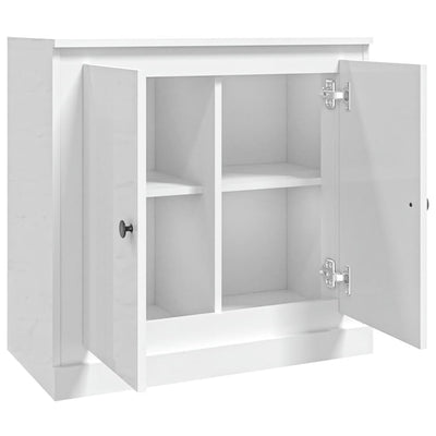 Sideboard High Gloss White 70x35.5x67.5 cm Engineered Wood Payday Deals