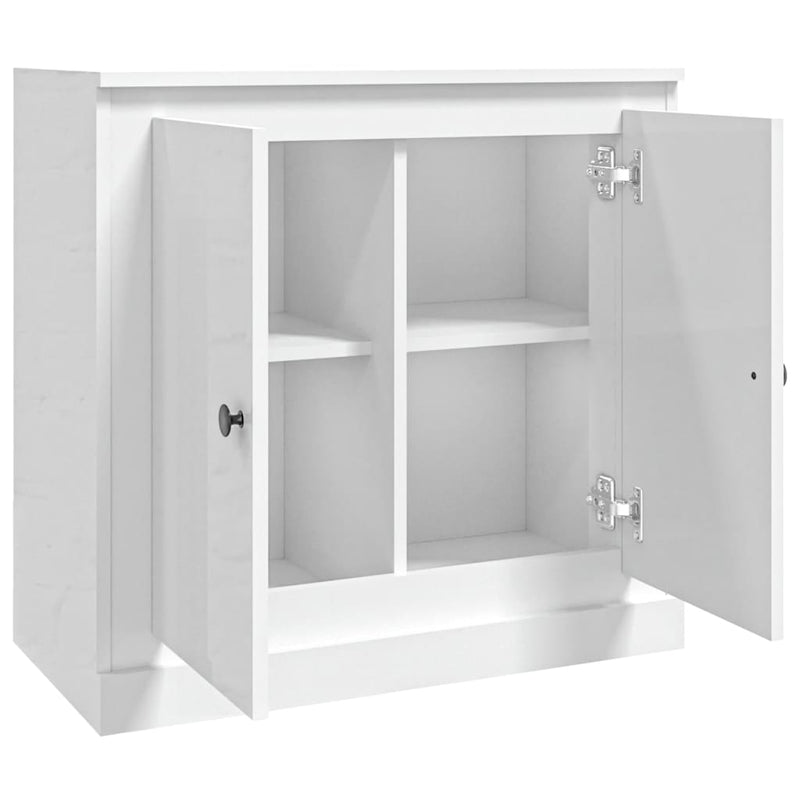 Sideboard High Gloss White 70x35.5x67.5 cm Engineered Wood Payday Deals