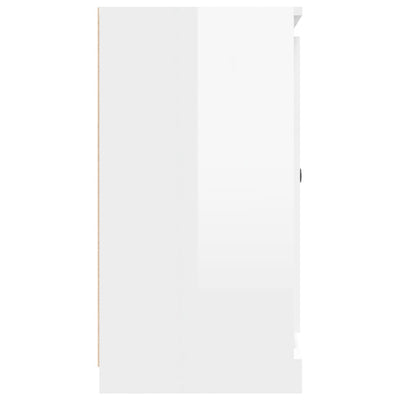 Sideboard High Gloss White 70x35.5x67.5 cm Engineered Wood Payday Deals