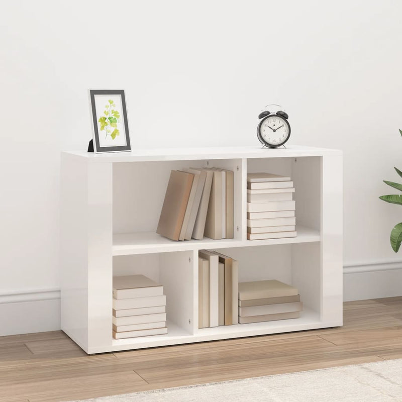 Sideboard High Gloss White 80x30x54 cm Engineered Wood Payday Deals