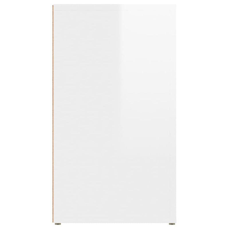 Sideboard High Gloss White 80x30x54 cm Engineered Wood Payday Deals
