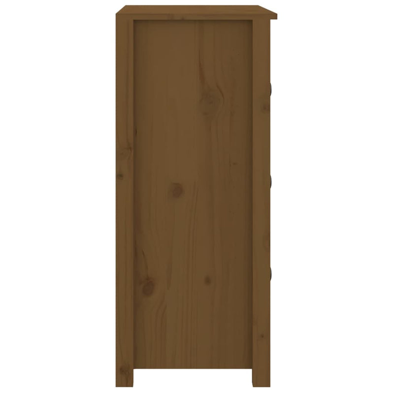 Sideboard Honey Brown 70x35x80 cm Solid Wood Pine Payday Deals