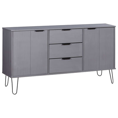 Sideboard "New York" Grey Solid Pine Wood