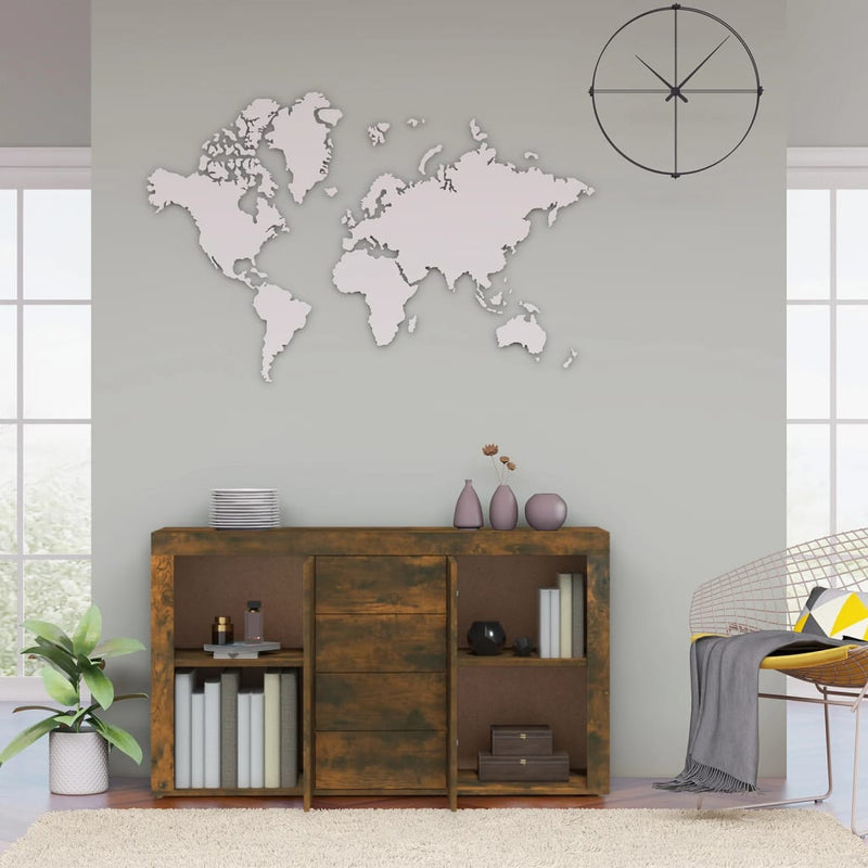 Sideboard Smoked Oak 120x36x69 cm Engineered Wood Payday Deals