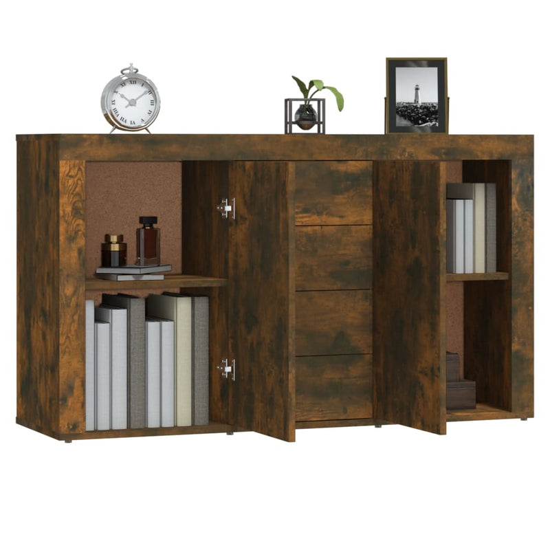 Sideboard Smoked Oak 120x36x69 cm Engineered Wood Payday Deals