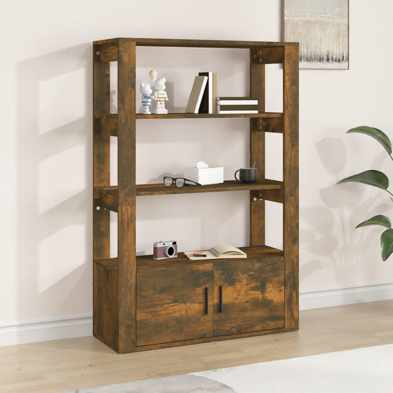 Sideboard Smoked Oak 80x30x119.5 cm Engineered Wood Payday Deals