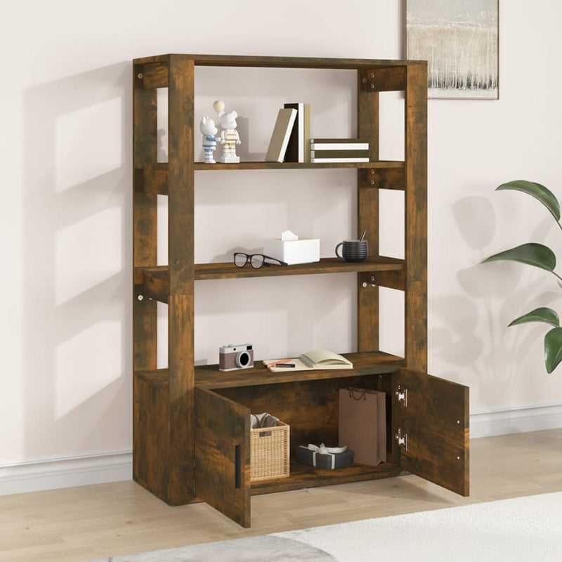 Sideboard Smoked Oak 80x30x119.5 cm Engineered Wood Payday Deals