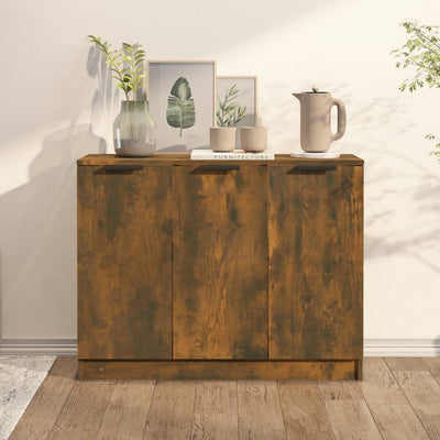 Sideboard Smoked Oak 90.5x30x70 cm Engineered Wood Payday Deals