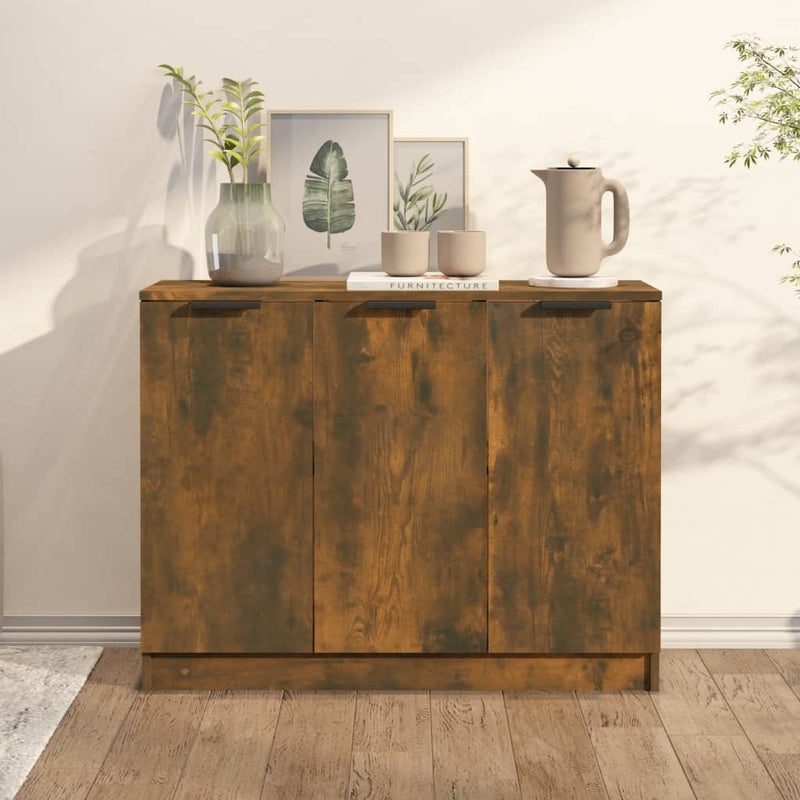 Sideboard Smoked Oak 90.5x30x70 cm Engineered Wood Payday Deals