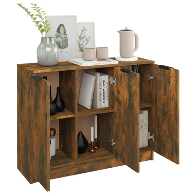 Sideboard Smoked Oak 90.5x30x70 cm Engineered Wood Payday Deals