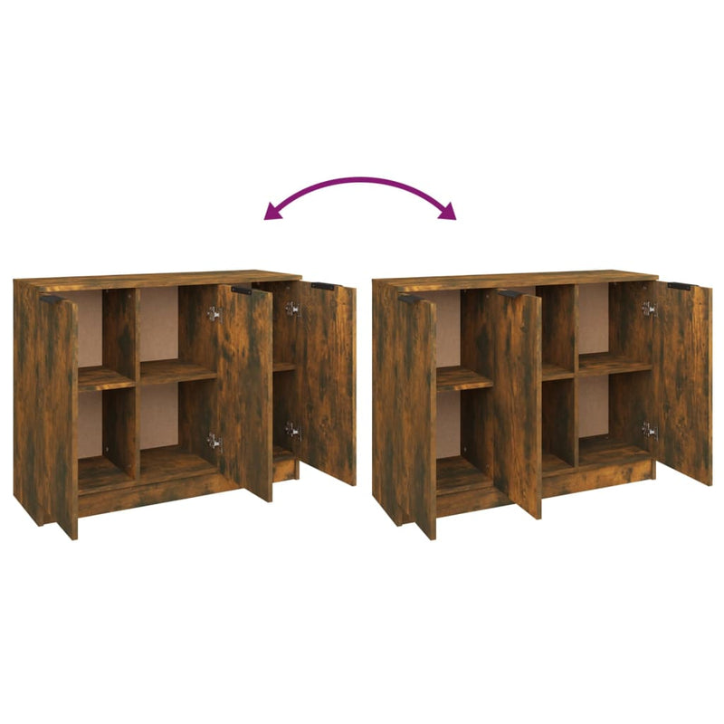 Sideboard Smoked Oak 90.5x30x70 cm Engineered Wood Payday Deals