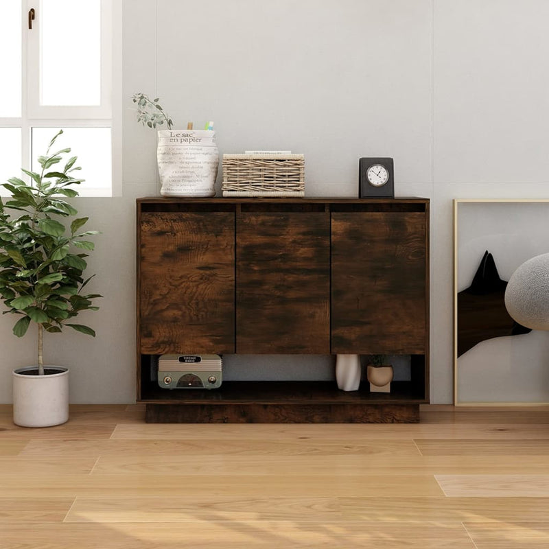 Sideboard Smoked Oak 97x31x75 cm Engineered Wood Payday Deals