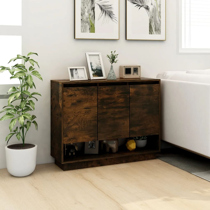 Sideboard Smoked Oak 97x31x75 cm Engineered Wood Payday Deals