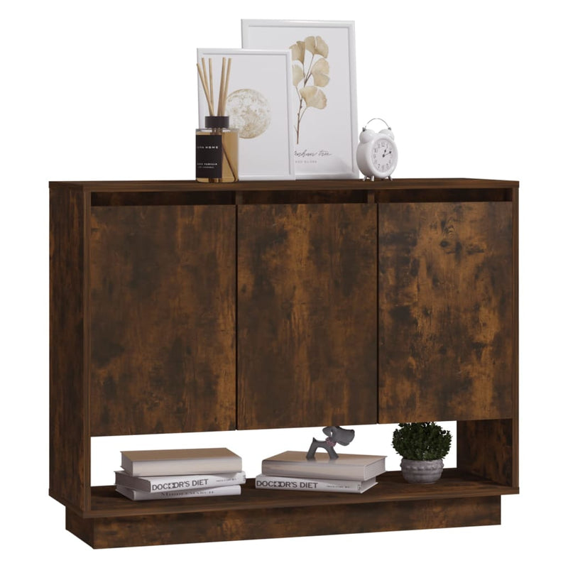 Sideboard Smoked Oak 97x31x75 cm Engineered Wood Payday Deals