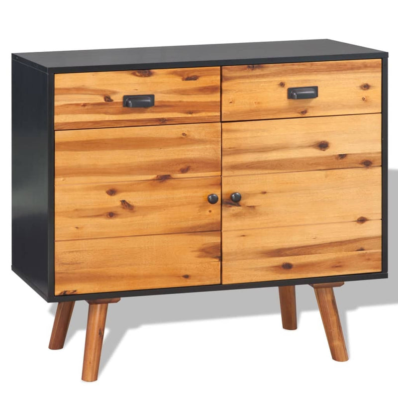 Sideboard Solid Acacia Wood 90x33.5x83 cm Payday Deals