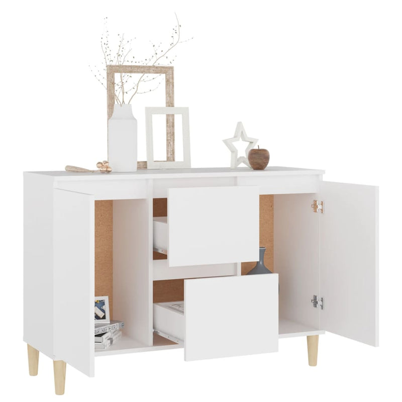 Sideboard White 101x35x70 cm Engineered Wood Payday Deals