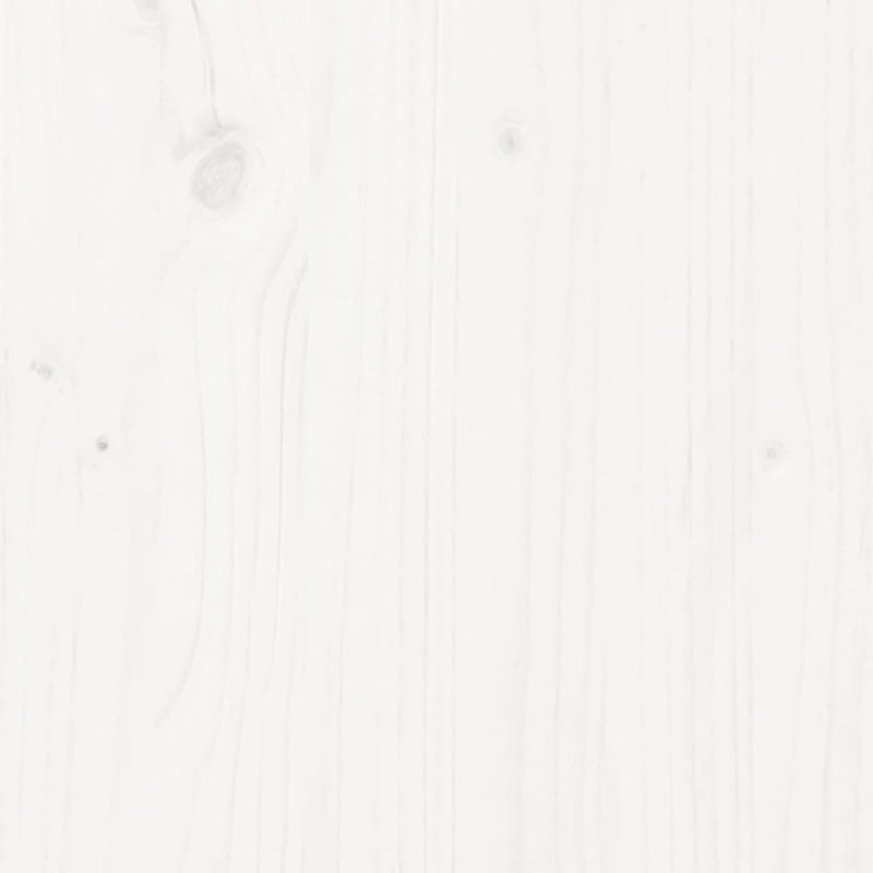 Sideboard White 111x34x60 cm Solid Wood Pine Payday Deals