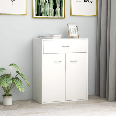 Sideboard White 60x30x75 cm Engineered Wood Payday Deals