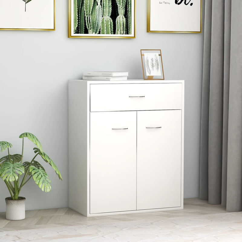 Sideboard White 60x30x75 cm Engineered Wood Payday Deals