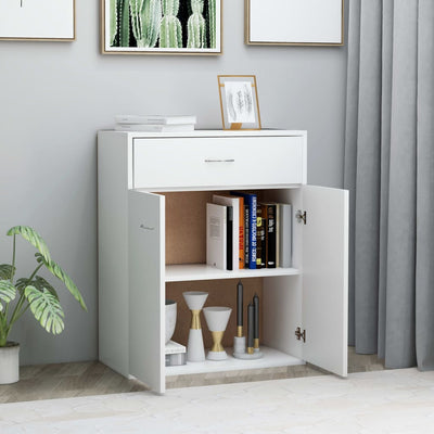 Sideboard White 60x30x75 cm Engineered Wood Payday Deals