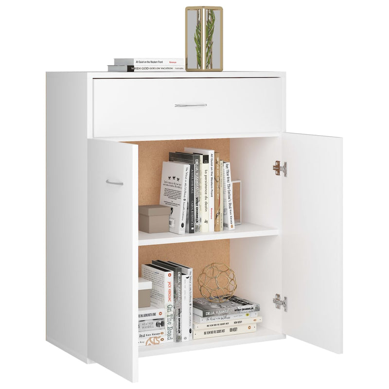 Sideboard White 60x30x75 cm Engineered Wood Payday Deals
