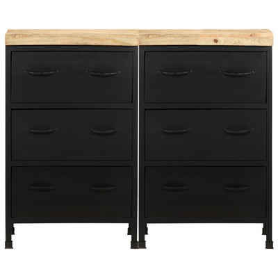 Sideboard with 6 Drawers Rough Mango Wood Payday Deals