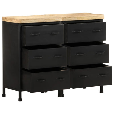 Sideboard with 6 Drawers Rough Mango Wood Payday Deals